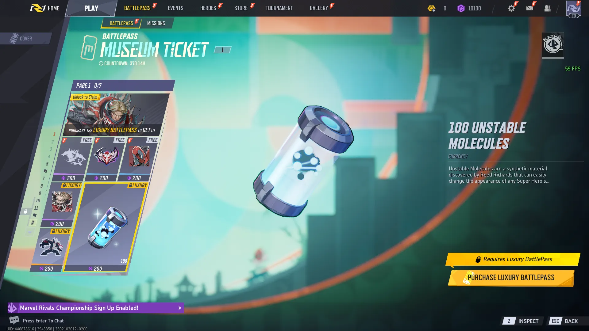 🌏Marvel Rivels-Steam 🏆 Platinum 3 ✅ Level: 20+ 🔥 [2 Skins]  💰 Unit +1150 💎Chrono Tokens +10000 | Full Access 🎮 season 6.5 🚀 instant Delivrey